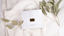 Load image into Gallery viewer, Ceci Top Handle Bag in White
