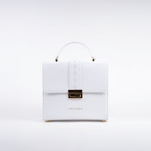 Load image into Gallery viewer, Ceci Top Handle Bag in White 
